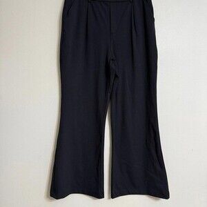 NWT Halara HalaraMagic HaloTek Air Wide Leg Dress Pants Black Size 6‎ Stretch
